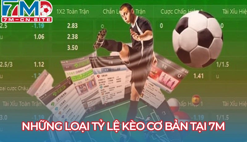 Những loại tỷ lệ kèo cơ bản tại 7m